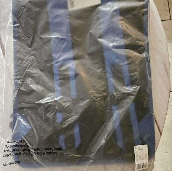 Rains Trail Rolltop BackpackTrail Rolltop Backpack Waves Blue NEW - Picture 8 of 9